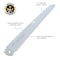 Silky Saws Replacement Saw Blade, Straight Blade, 4-7/10 in Cut Cap, 9.5 in (240mm) L Blade 445-24 - alternate 3